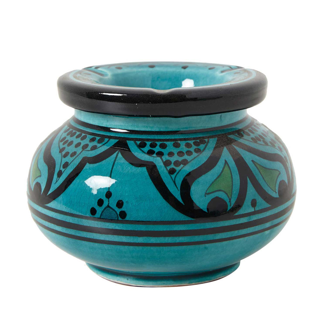 Ceramic ashtray turquoise