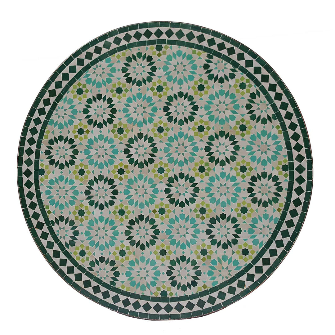 Mosaic table D100 Ankabut turquoise