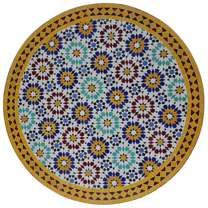 Mosaic table D100 Ankabut Yellow