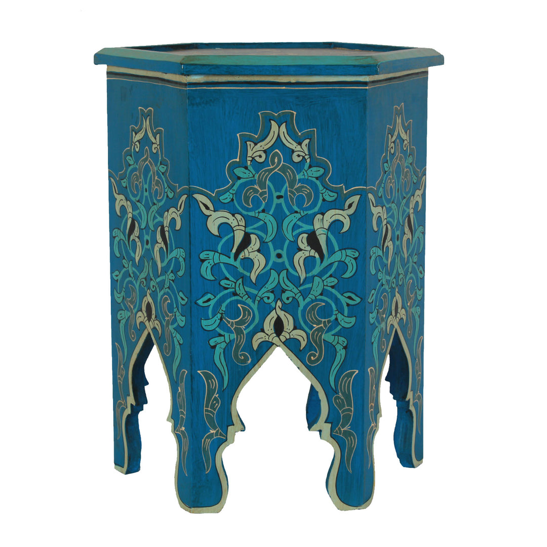 Moroccan wooden side table Basir
