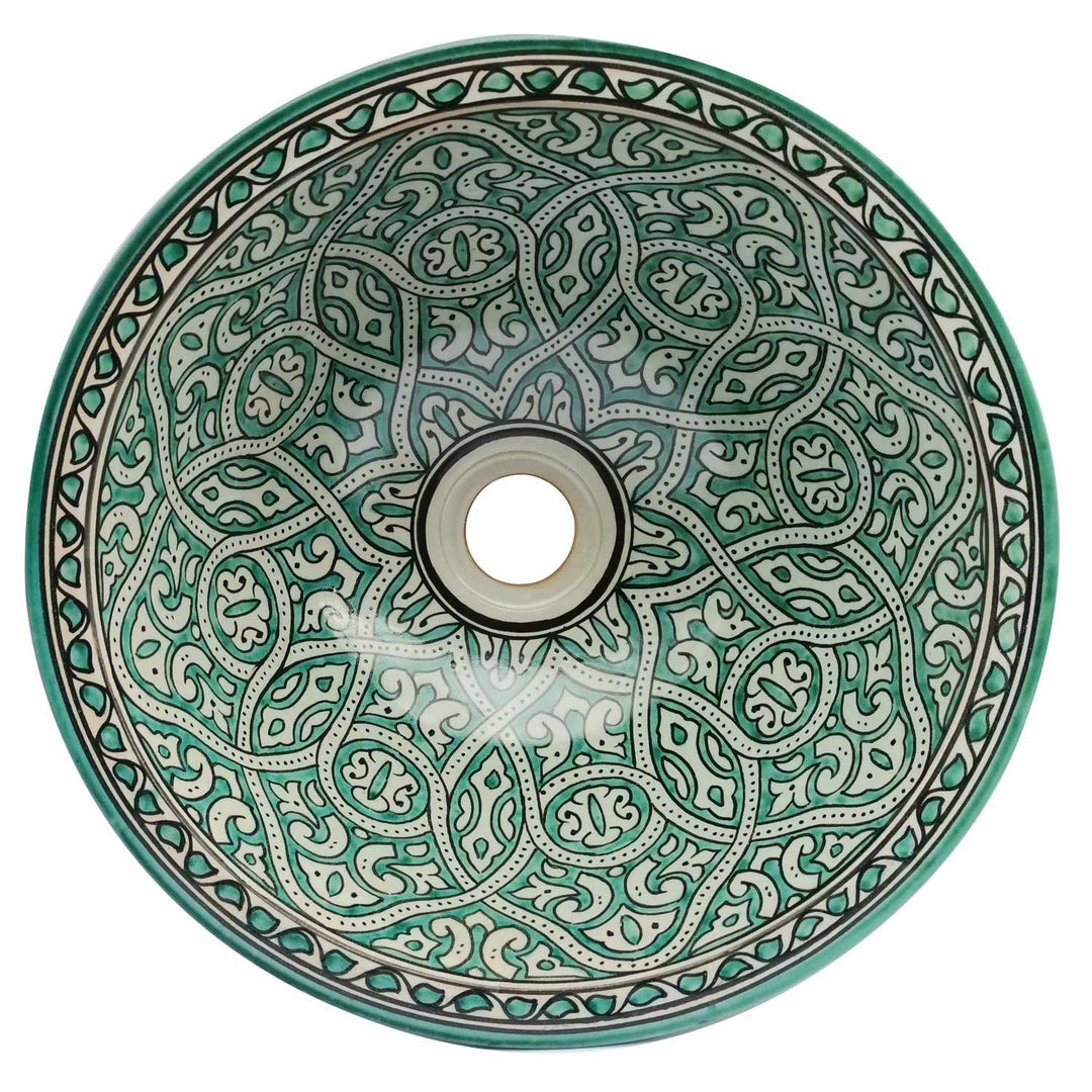 Marokkaanse keramische spoelbak Fes33