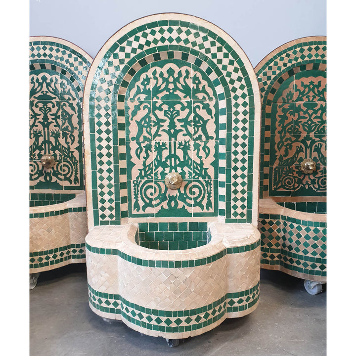 Marokko Mosaikbrunnen Asfor Grün
