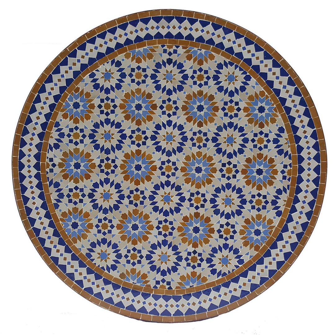 Mosaic table D120 Ankabut Brown