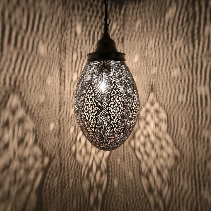 Oosterse zilveren lamp Sanan