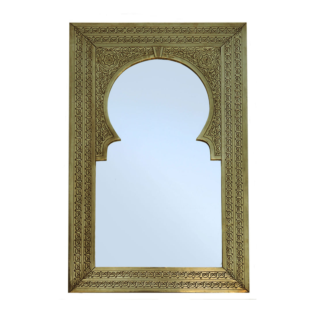 Brass mirror Fassi 80 x 50 cm