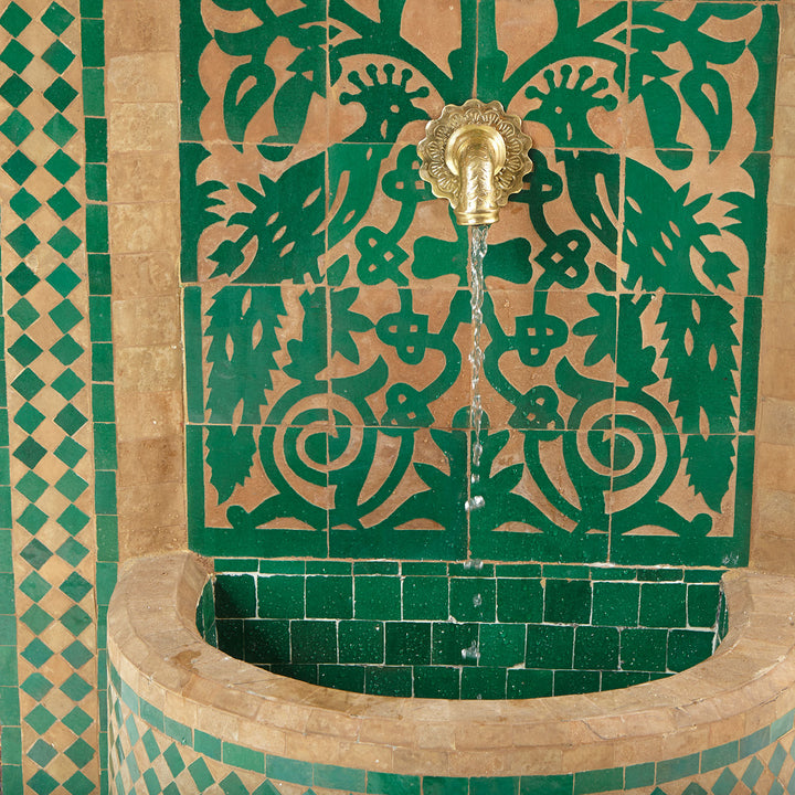 Mosaik- Brunnen Tawus Grün