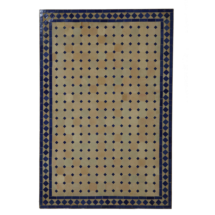Mosaik-Esstisch 120x80 Blau/Raute