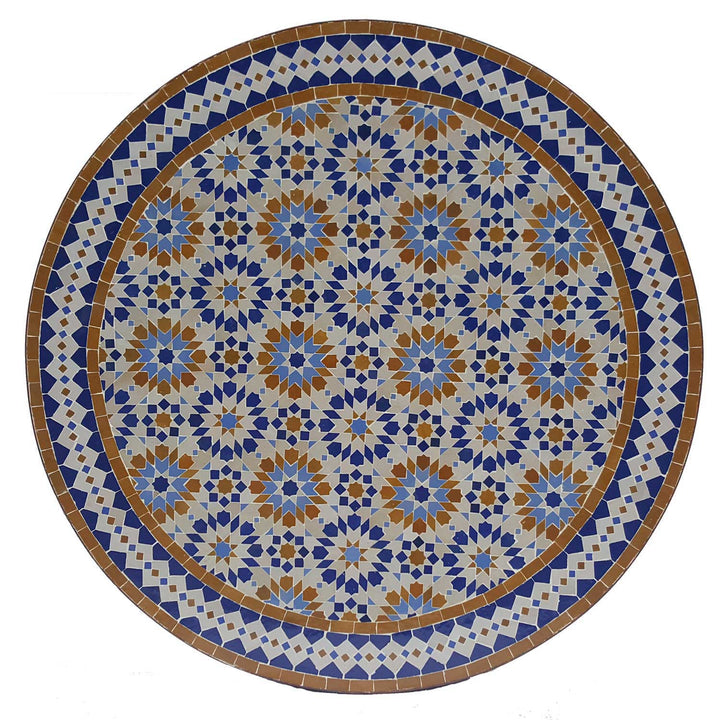Mosaic table D100 Ankabut Brown