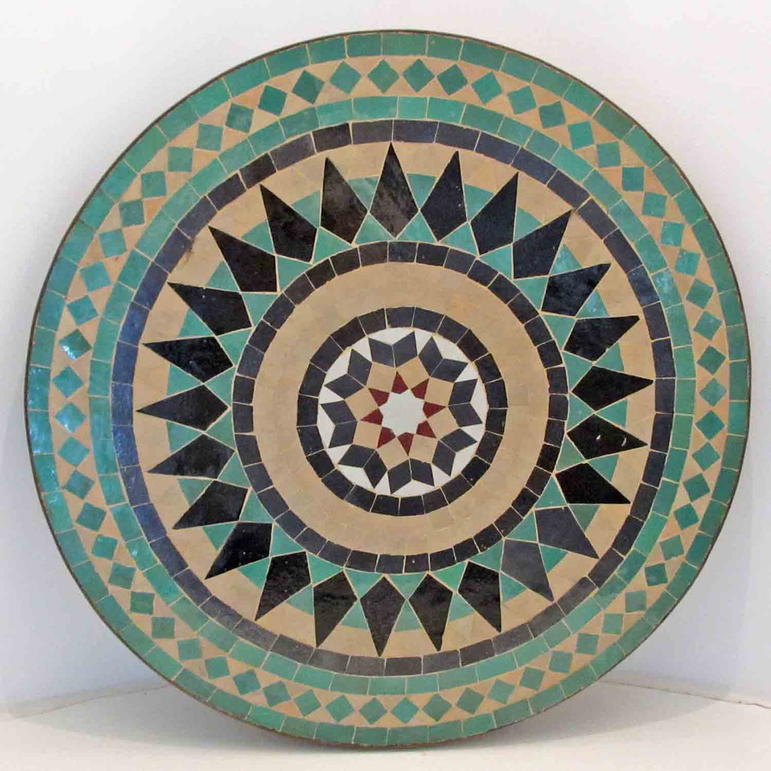 Mosaic table star from Morocco