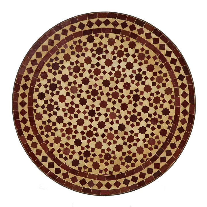 Mosaic table from Morocco - Round -M60-26
