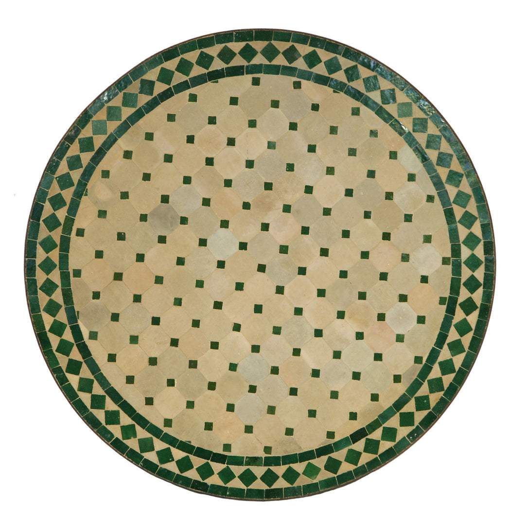 Mosaiktisch D80 Grün-Raute