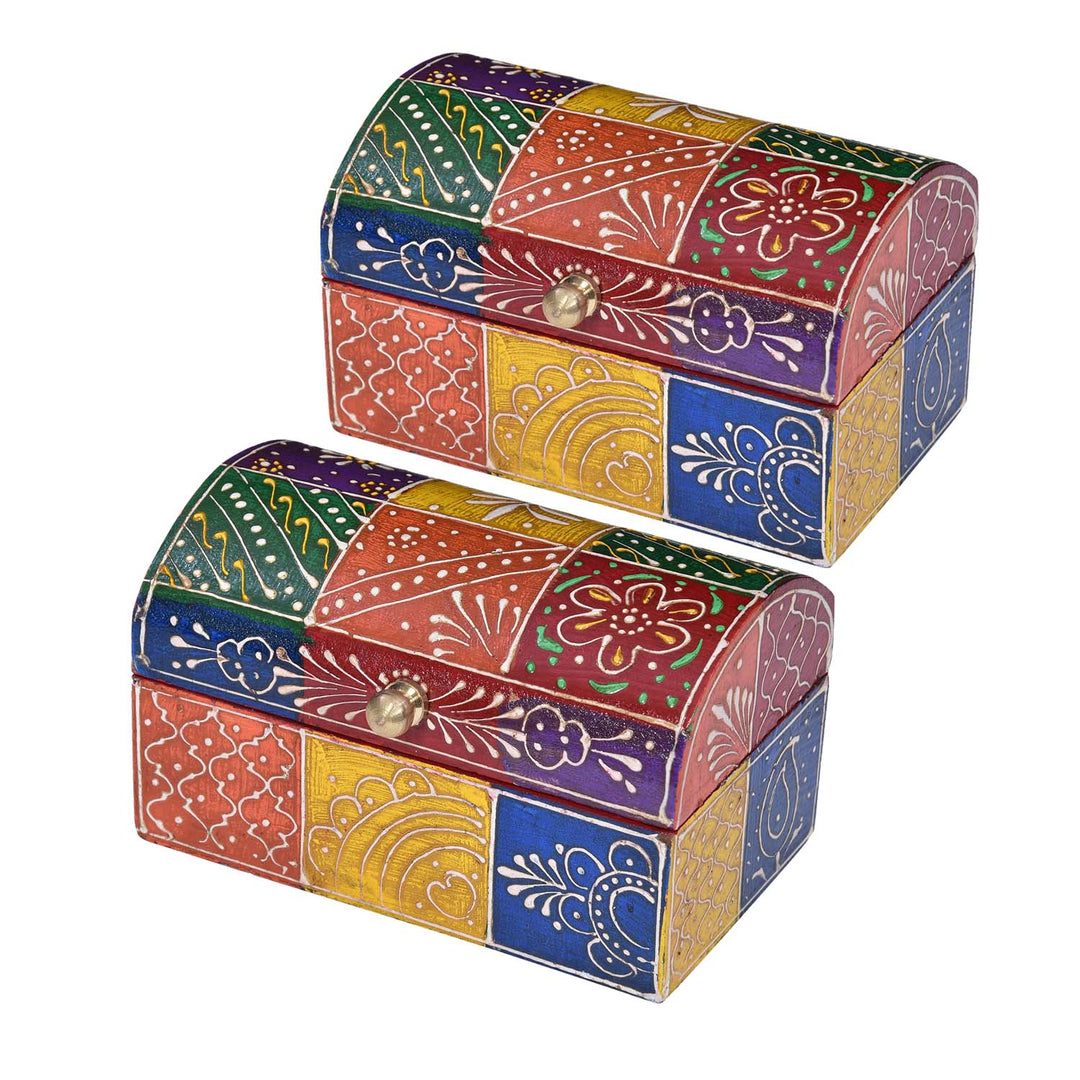 Oriental jewelry boxes Amit set of 2