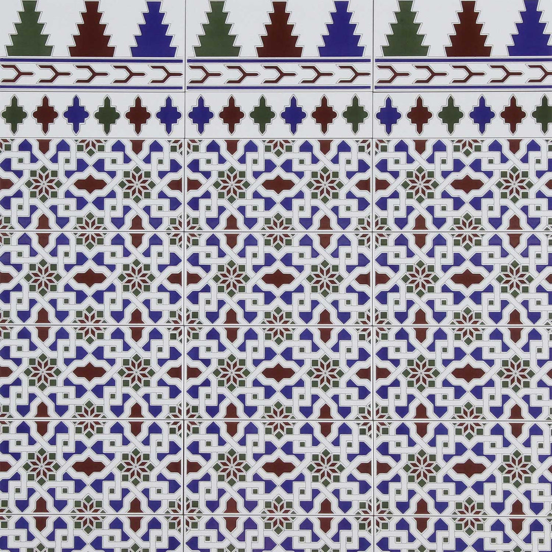 Moroccan tile border Narjis