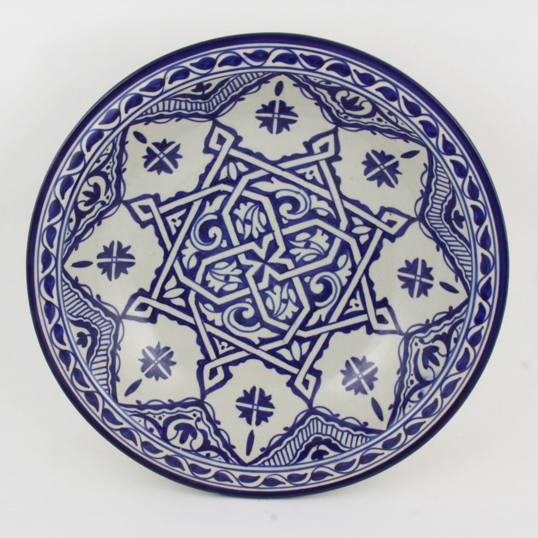 handbeschilderde keramische kom uit Marokko F013