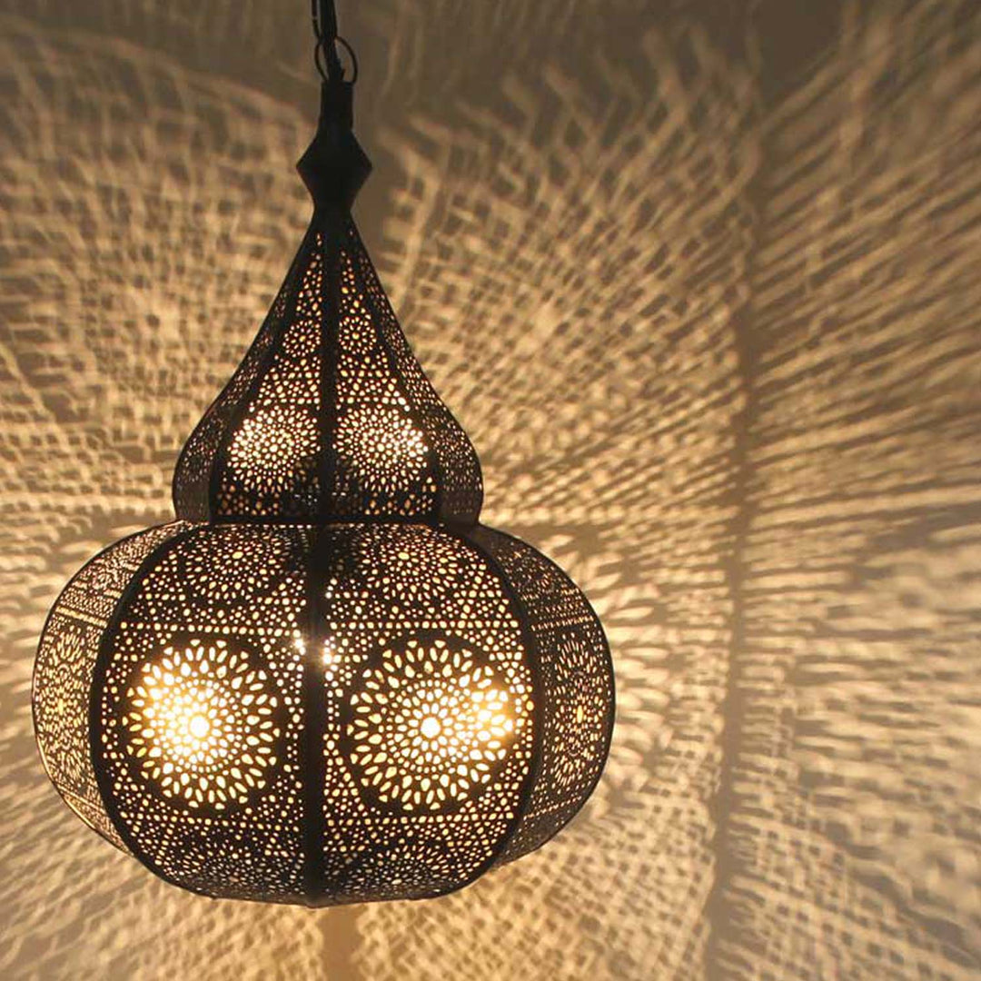 Orientalische Lampe Taza Schwarz