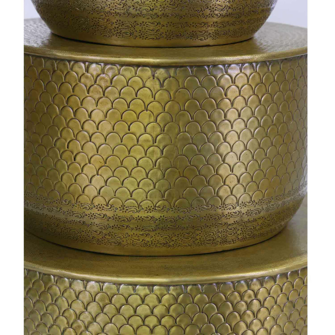 Orientalischer Beistelltisch Alava Gold