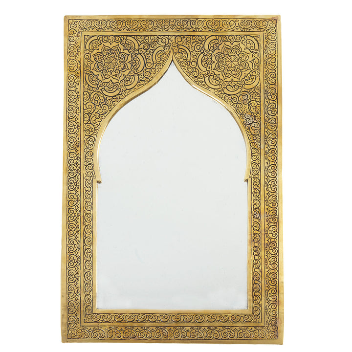 Brass mirror Safaa 55x39 cm
