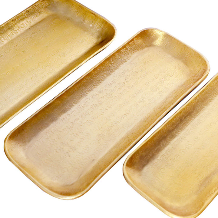 Orientalisches Tablett Valomi 3er Set Gold