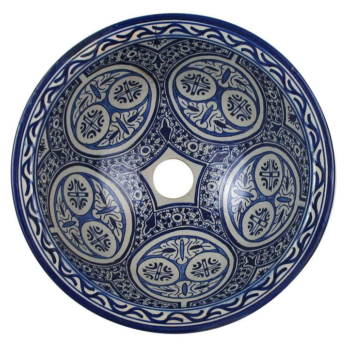 Oriental ceramic washbasin Fes12