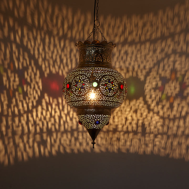 Oosterse zilveren lamp Lubanah