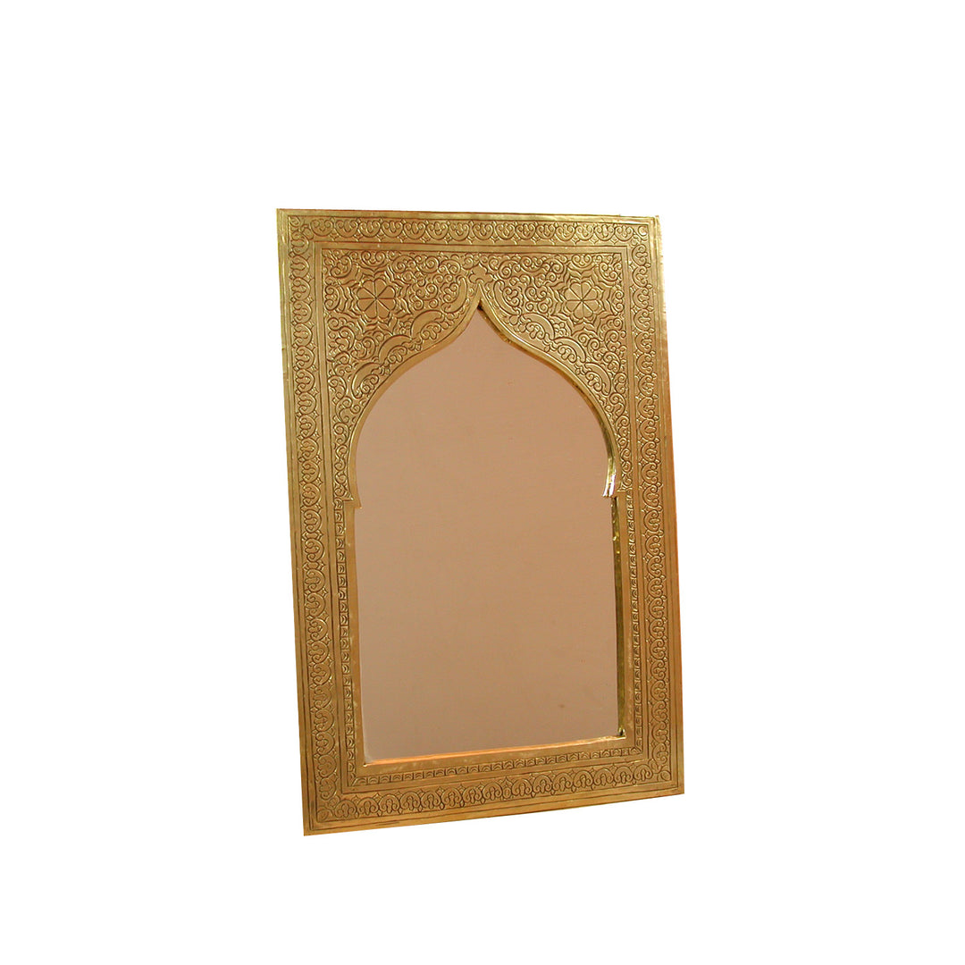 Brass mirror mini 9x13 cm