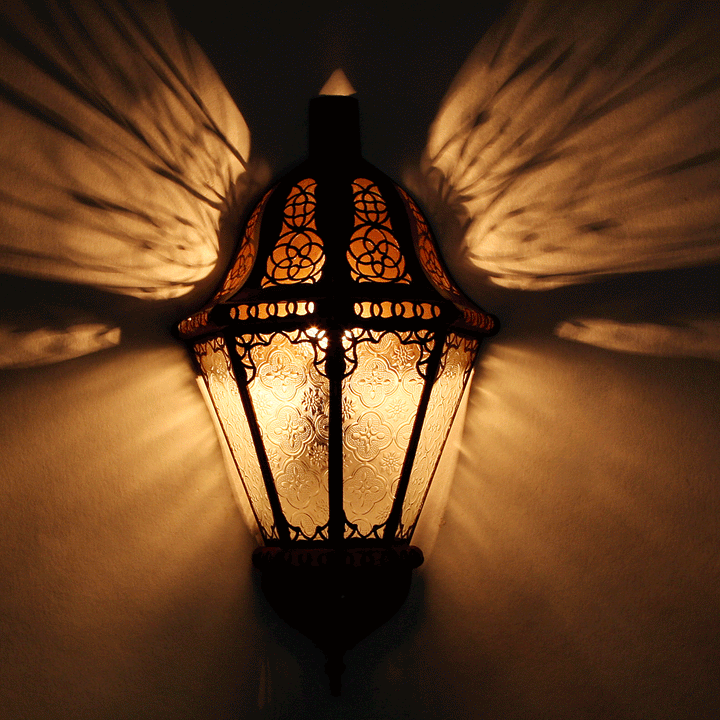 Orient Wandlampe Beluti Weiß