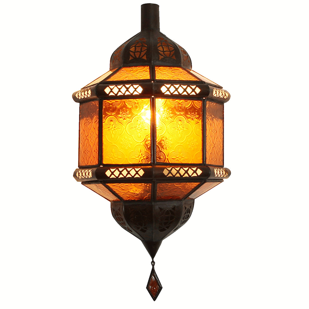 Wall lamp from Morocco Trombi Yellow