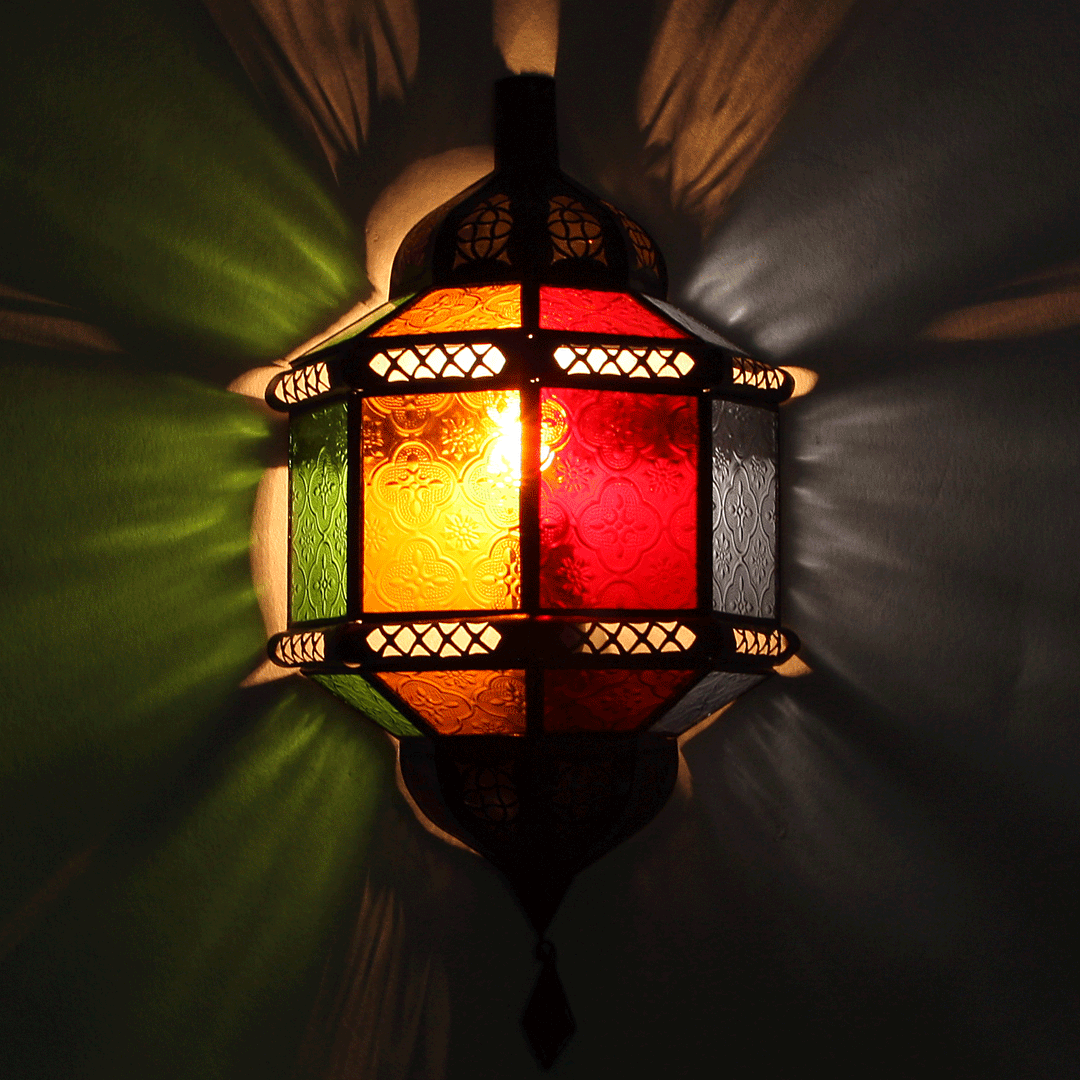 Wandlamp uit Marokko Trombi Veelkleurig