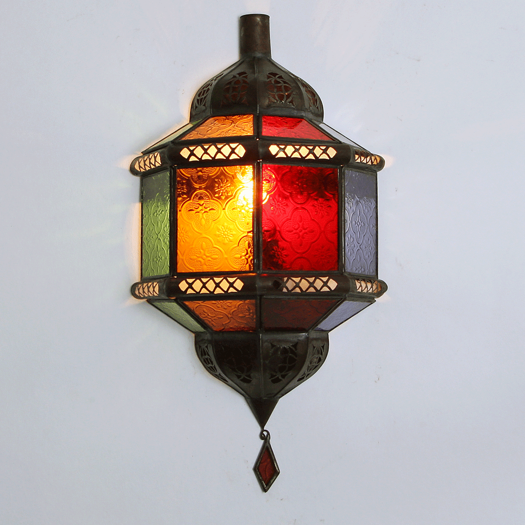 Wall lamp from Morocco Trombi Multicolored