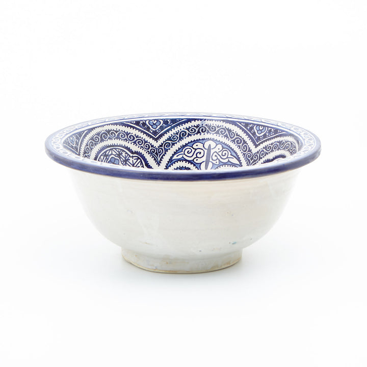 Oriental hand-painted ceramic washbasin Fes69