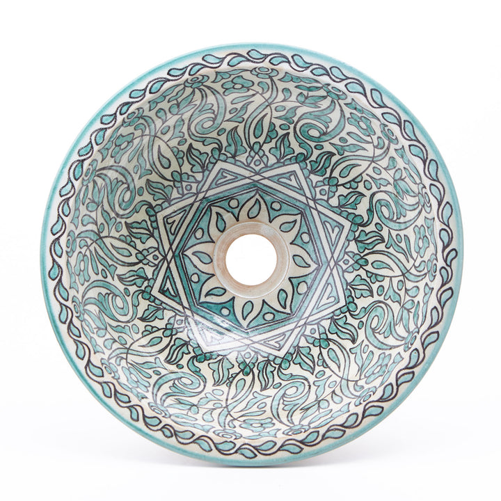 Oriental ceramic washbasin Fes74